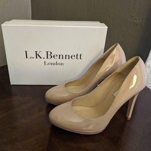 LK Bennett Sledge Nude Shoes Kate Middleton